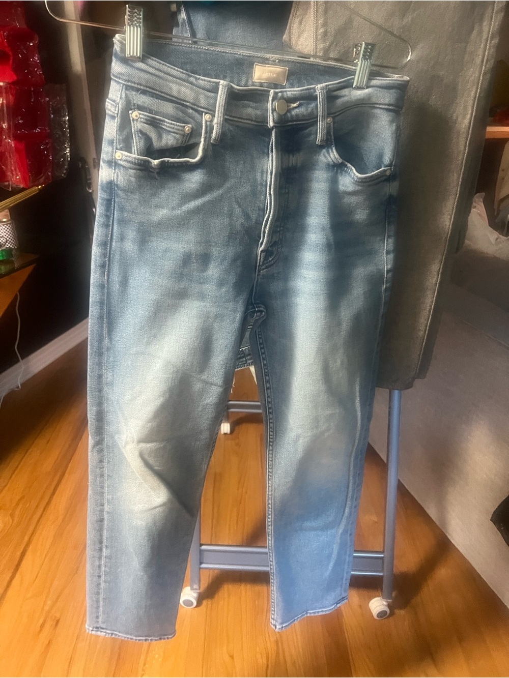 Mother “The TomCat” high-rise straight ankle jeans “on the run” SZ 26